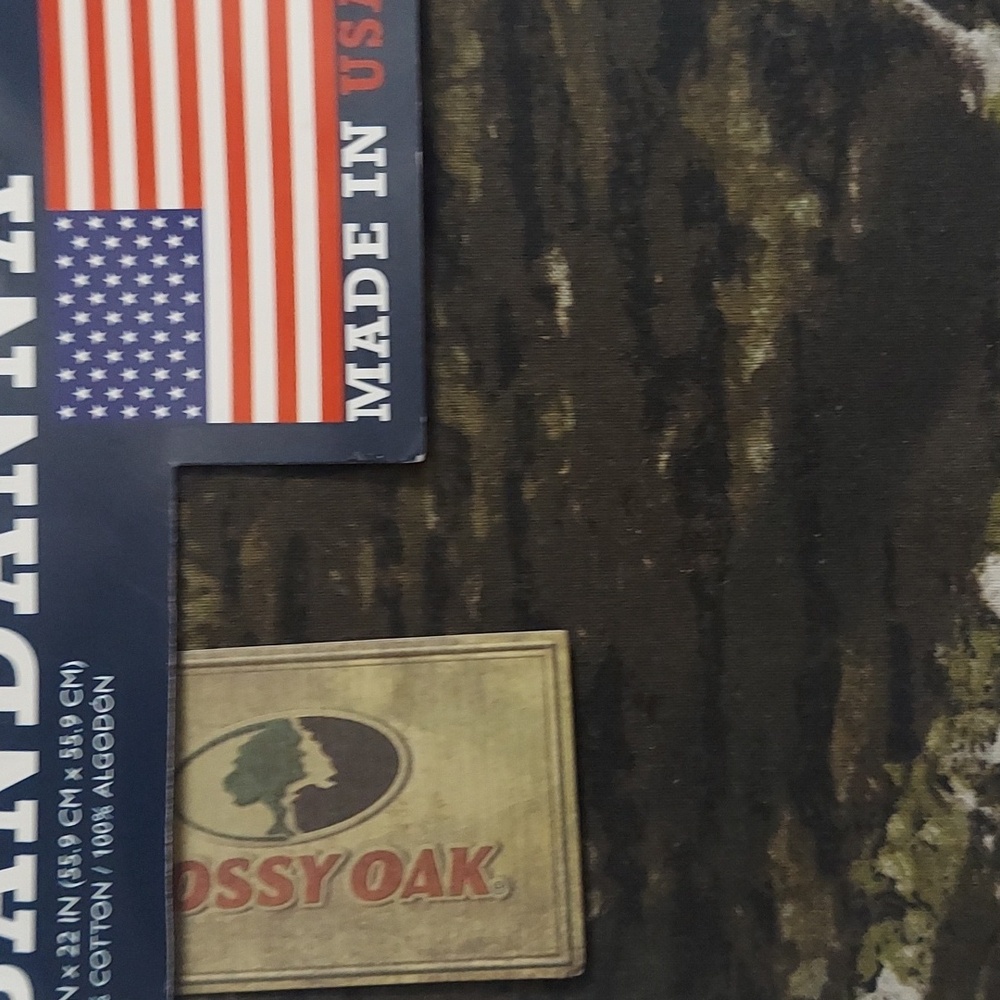 Hav-A-Hank bandana in a Mossy Oak camouflage pattern